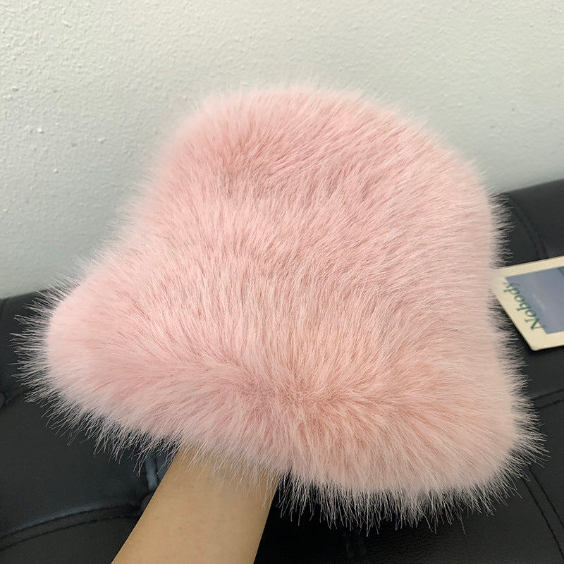 High-end Face-looking Small Warm Ear Protection Mink Hat For Women