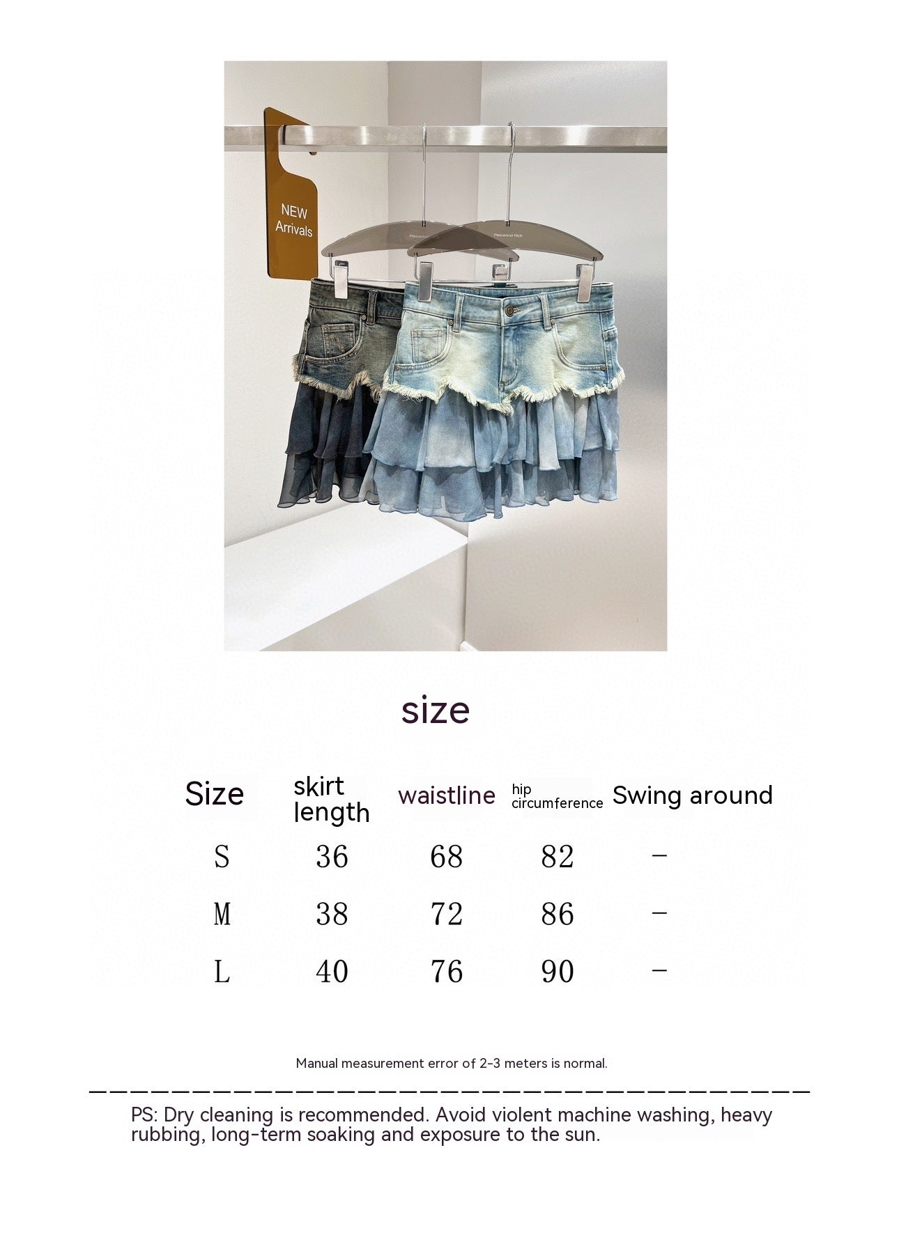 Stitching Denim A- Line Overall Dress Slimming