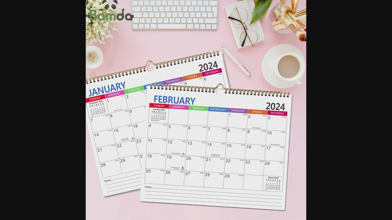 1pc 20242025 Family Calendar 18 Months Viewable Hanging Calendar January 2024 To June 2025 Tearable Monthly Calendar With Thick Paper Large Academic Wall Family Family Planner